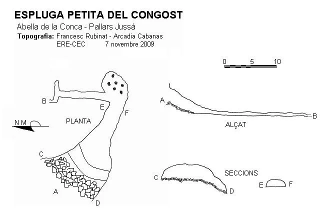 Topografía de CONGOST, ESPLUGA PETITA DEL