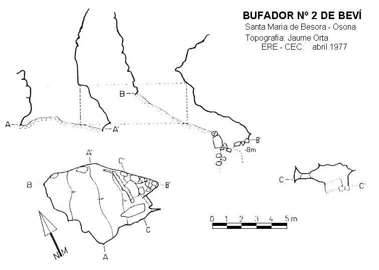 Topographie de BEVÍ, BUFADOR Nº2 DE
