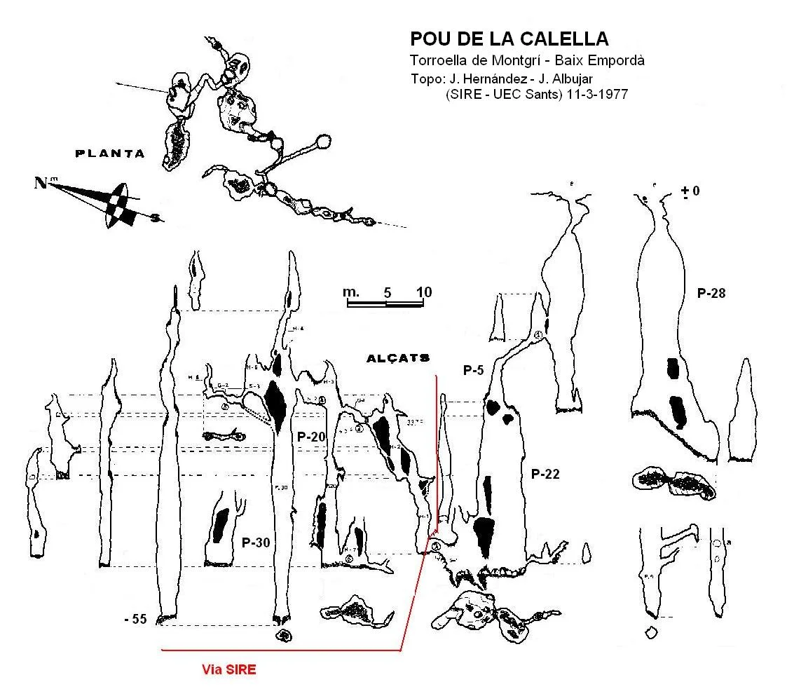 Topografia de CALELLA, POU DE LA