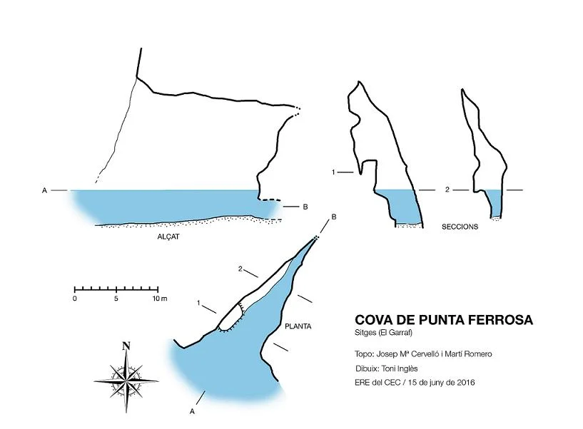 Topografía de PUNTA FERROSA, COVA DE