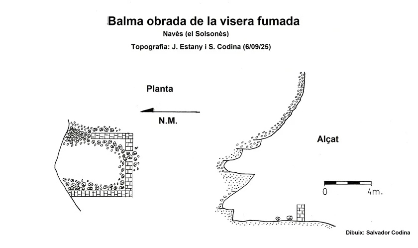Topografia de VISERA FUMADA, BALMA OBRADA DE LA