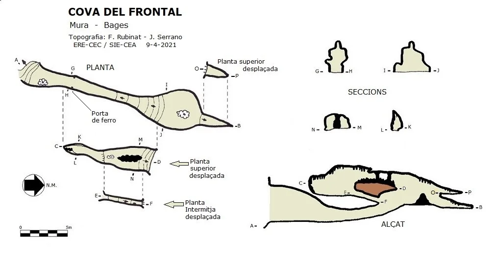 Topografia de FRONTAL, COVA DEL