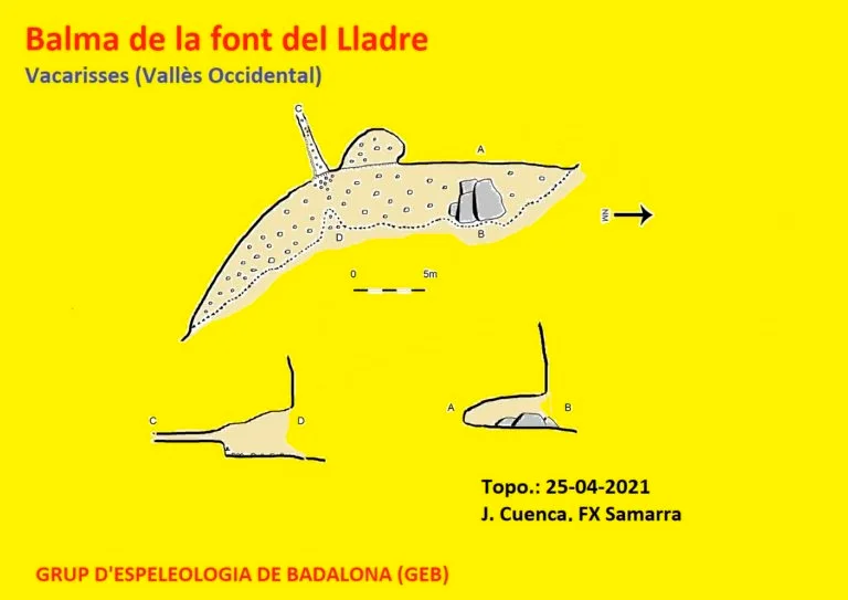 Topografia de FONT DEL LLADRE, BALMA DE LA