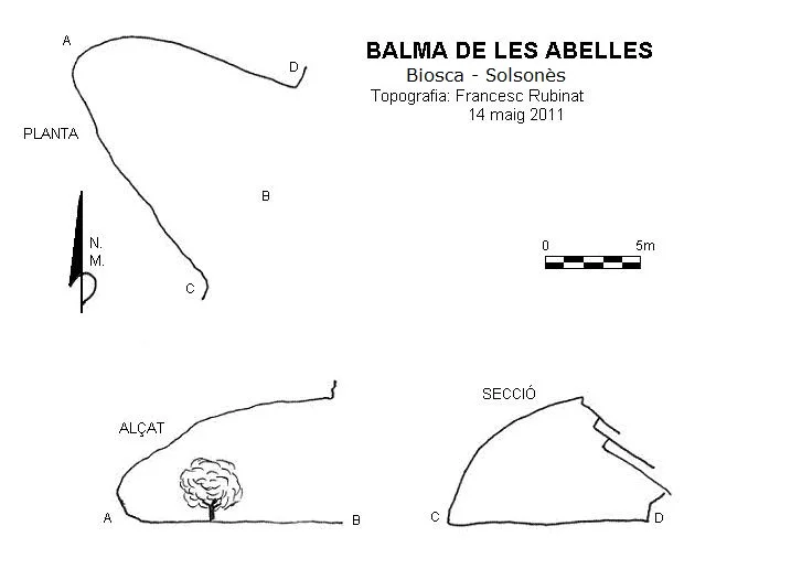 Topografia de ABELLES, BALMA DE LES
