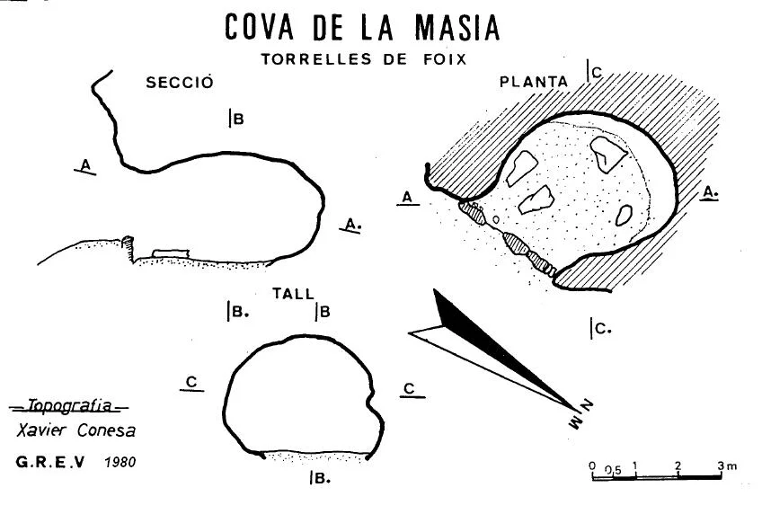 Survey of MASIA, ABRIC O COVA DE LA