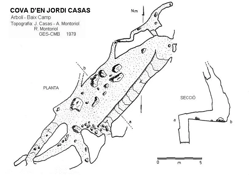 Survey of JORDI CASAS, COVA D'EN