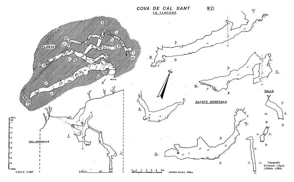 Topografía de CAL SANT, COVA DE