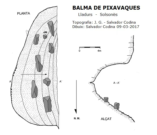 Topografia de PIXAVAQUES, BALMA DE