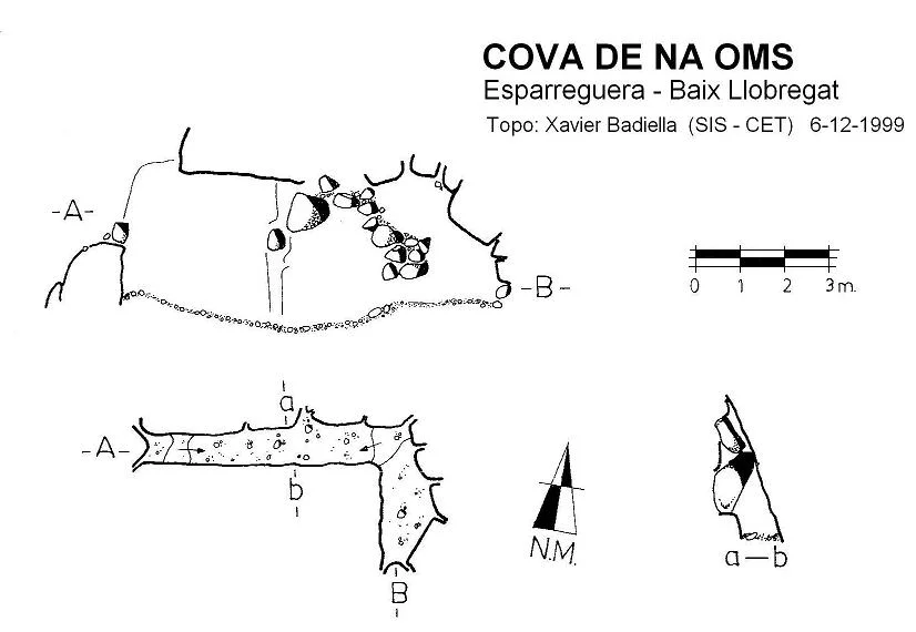 Topografia de NA OMS, COVA DE