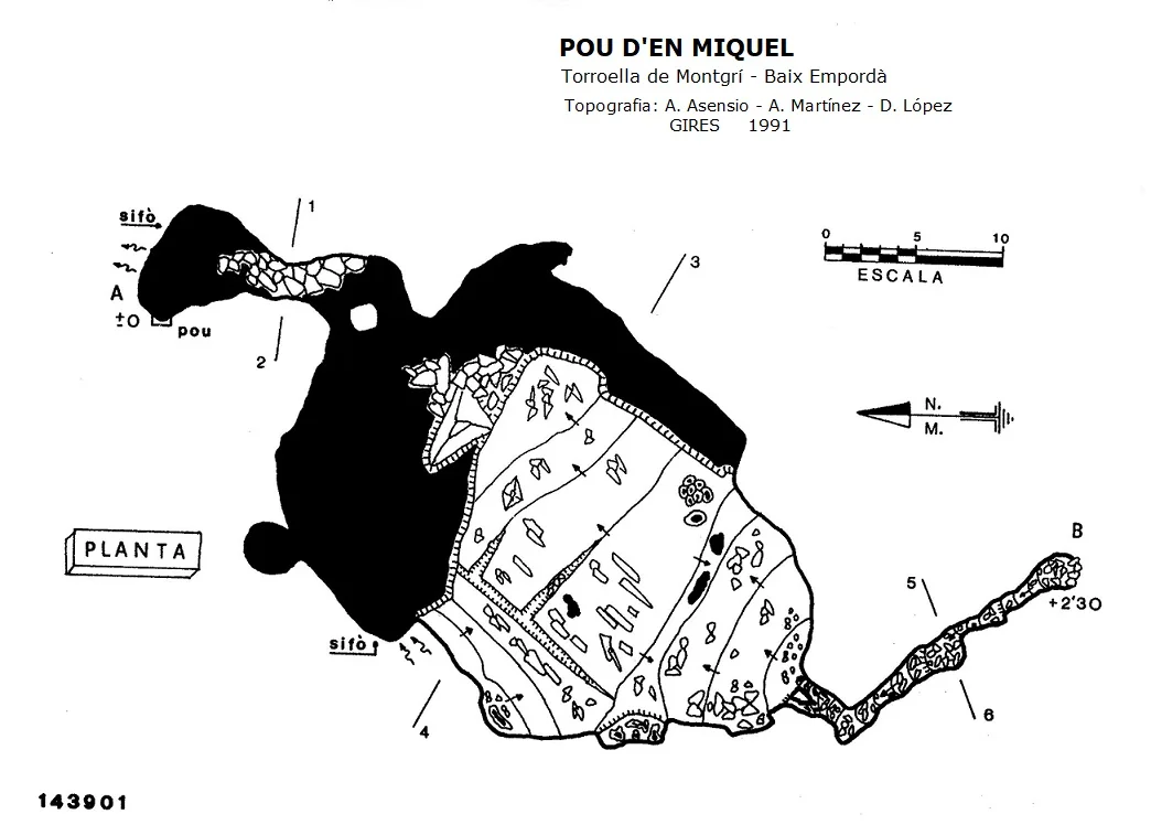 Topografía de MIQUEL, POU D'EN