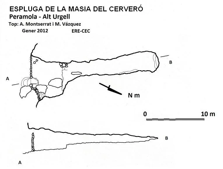 Topografia de MASIA DEL CERVERÓ, ESPLUGA DE LA