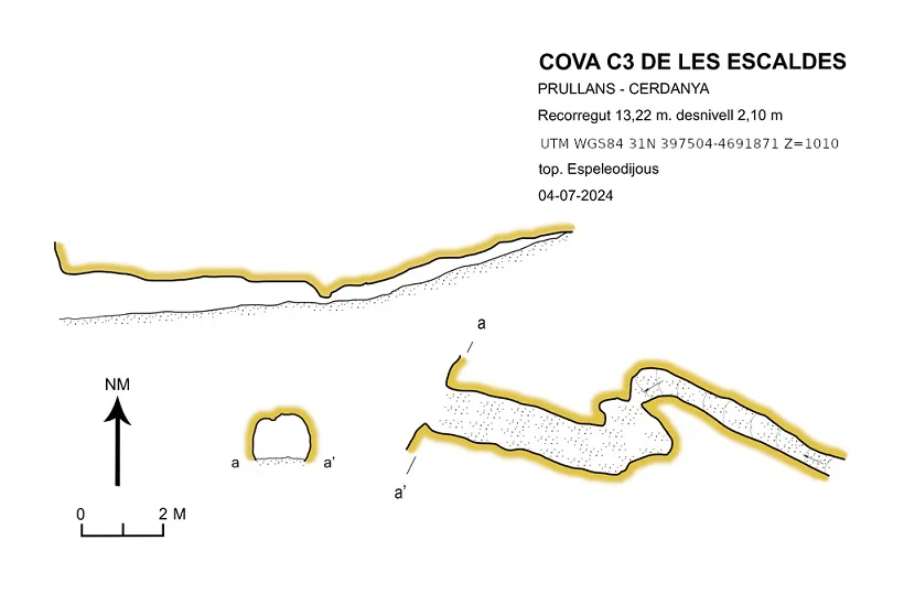 Survey of ESCALDES, COVA C-3 DE LES