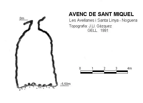 Topografía de SANT MIQUEL, AVENC DE