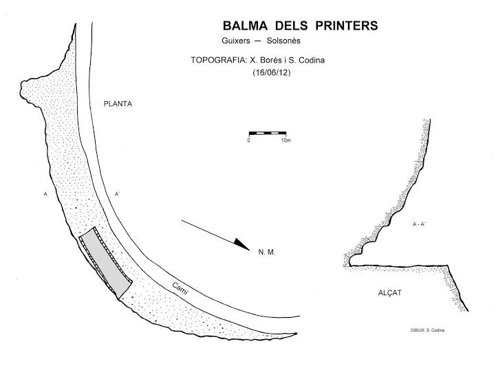 Topographie de PRINTERS, BALMA DELS