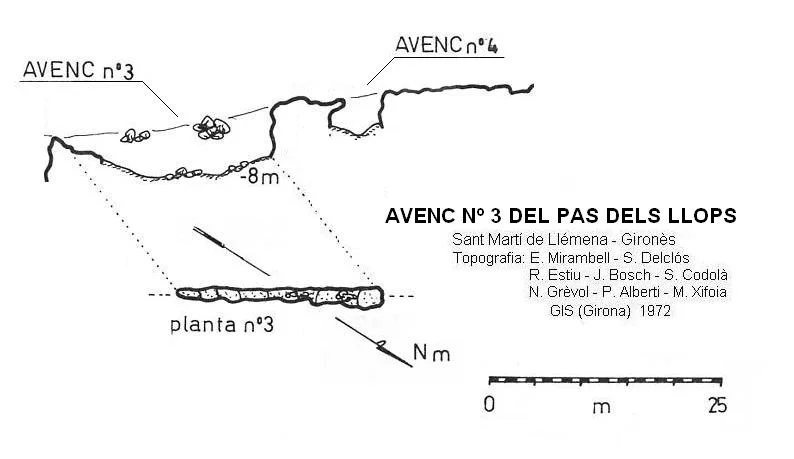 Survey of PAS DELS LLOPS, AVENC Nº3 DEL