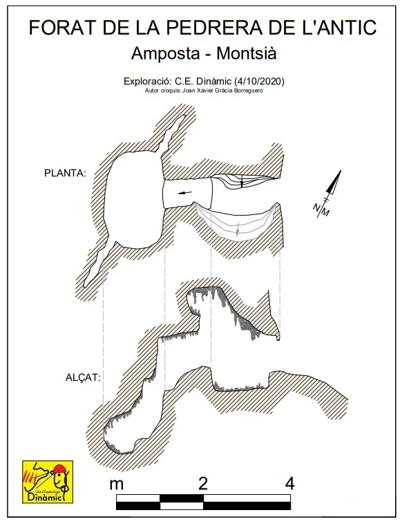 Topografia de PEDRERA DE L'ANTIC, FORAT DE LA