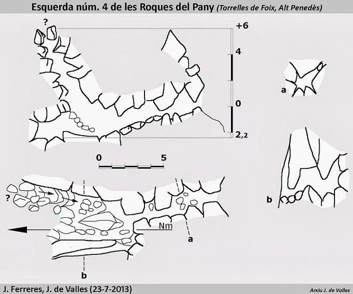 Topografía de ROQUES DEL PANY, ESQUERDA Nº4 DE LES