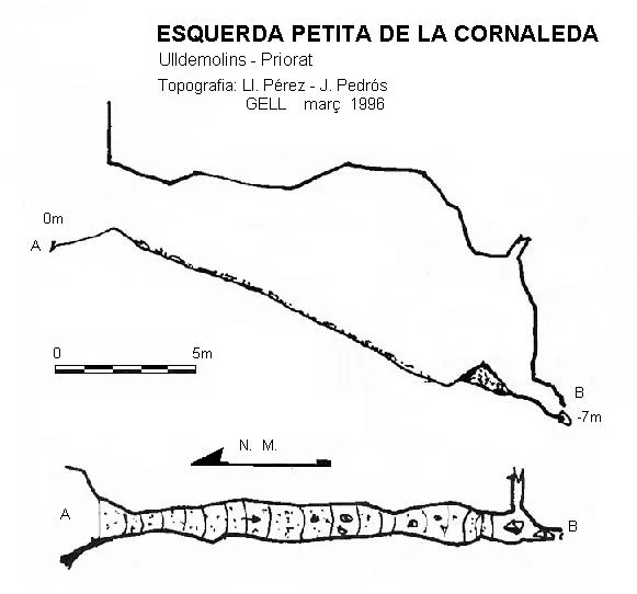 Topographie de CORNALEDA, ESQUERDA PETITA DE LA