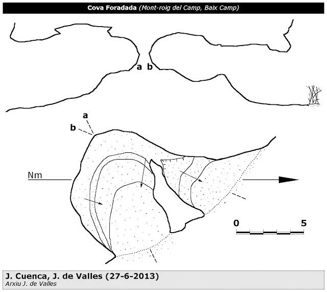 Topografía de FORADADA, COVA