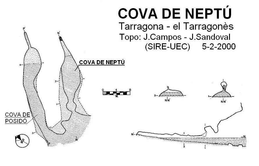 Topografía de NEPTÚ, COVA DE