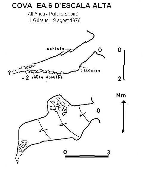Topografia de ESCALA ALTA, COVA EA.6 D'