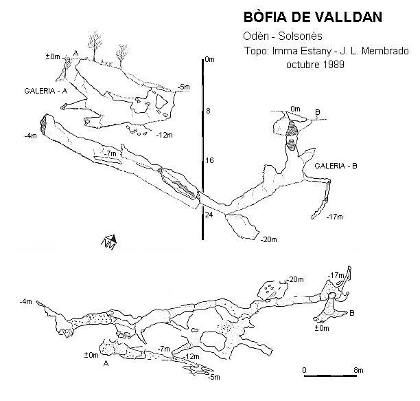 Topografía de VALLDAN, BÒFIA DE LA