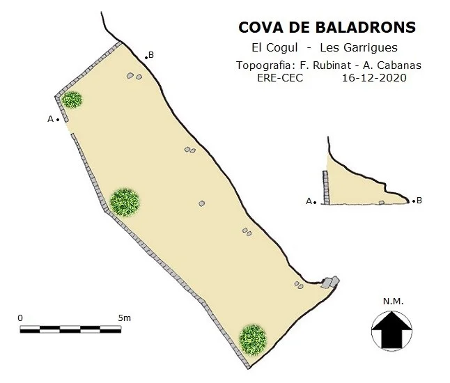Topografia de BALADRONS, COVA DE