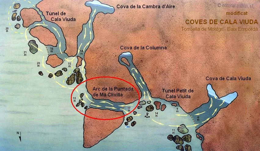 Topographie de ARC DE LA PUNTADA DE MÀ CLIVILLA