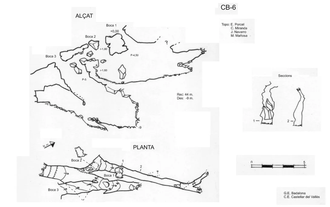 Topographie de COLLADA DE LA BÒFIA, FORAT CB-6 DE LA