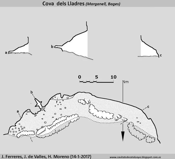 Topografia de LLADRES, COVA DELS