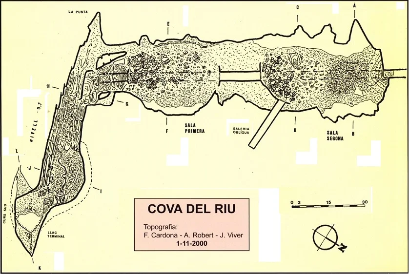 Topographie de RIU, COVA DEL