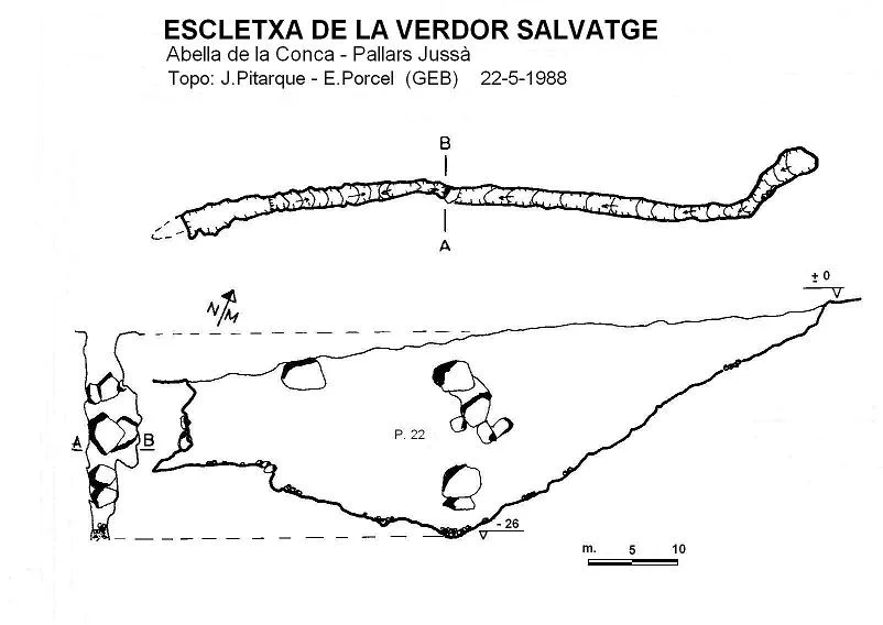 Topografia de VERDOR SALVATGE, ESCLETXA DE LA