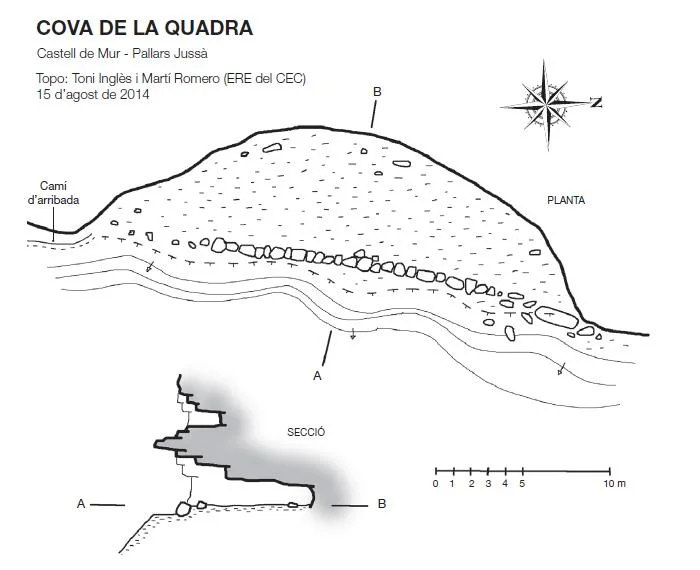 Topografia de QUADRA, COVA DE LA
