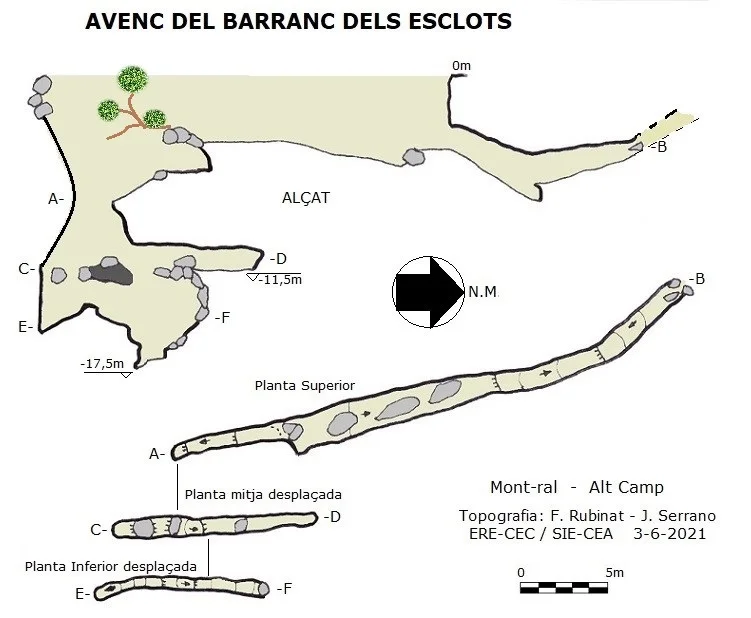 Topografía de BARRANC DELS ESCLOTS, AVENC DEL