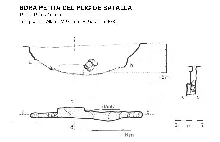 Topografia de PUIG DE BATALLA, BORA PETITA DEL
