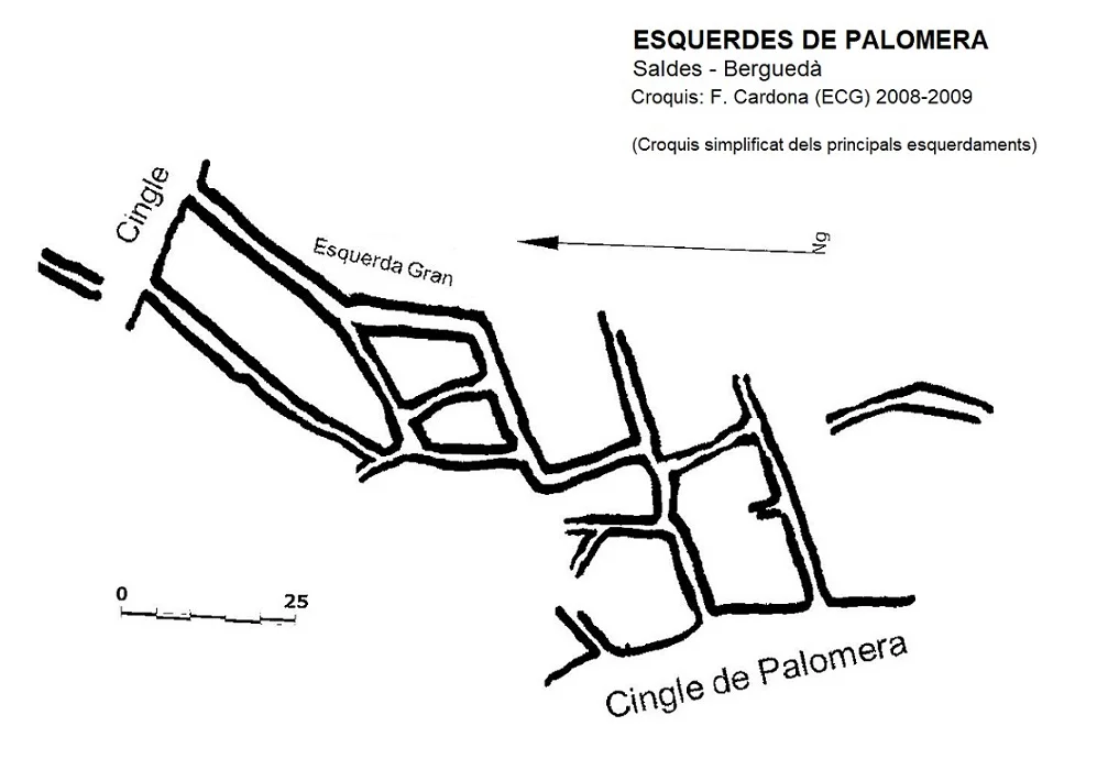 Topografia de PALOMERA, ESQUERDES DE