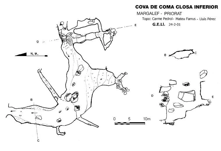 Topographie de COMA CLOSA INFERIOR, COVA DE LA