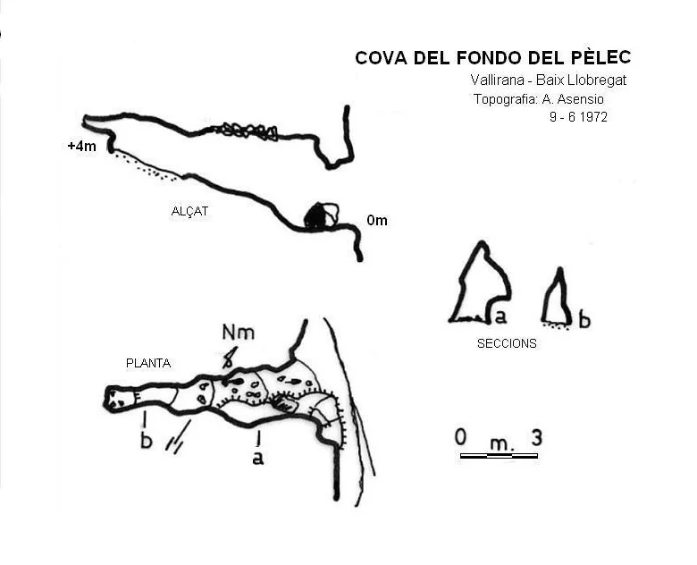 Topografia de FONDO DEL PÈLEC, COVA DEL