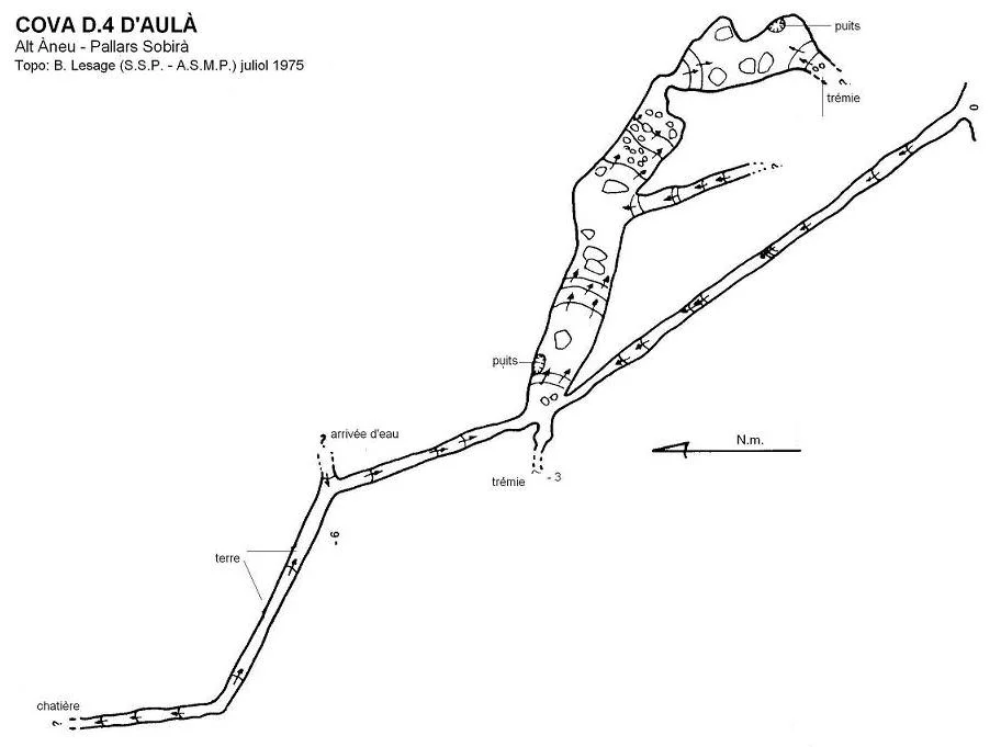Topografía de AULÀ, COVA D.4 D'