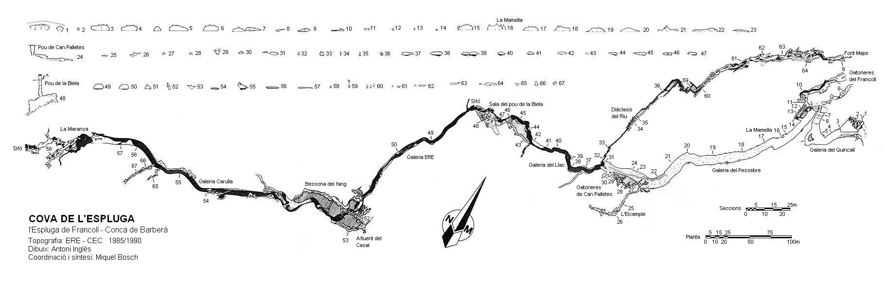 Survey of ESPLUGA, COVA DE L'
