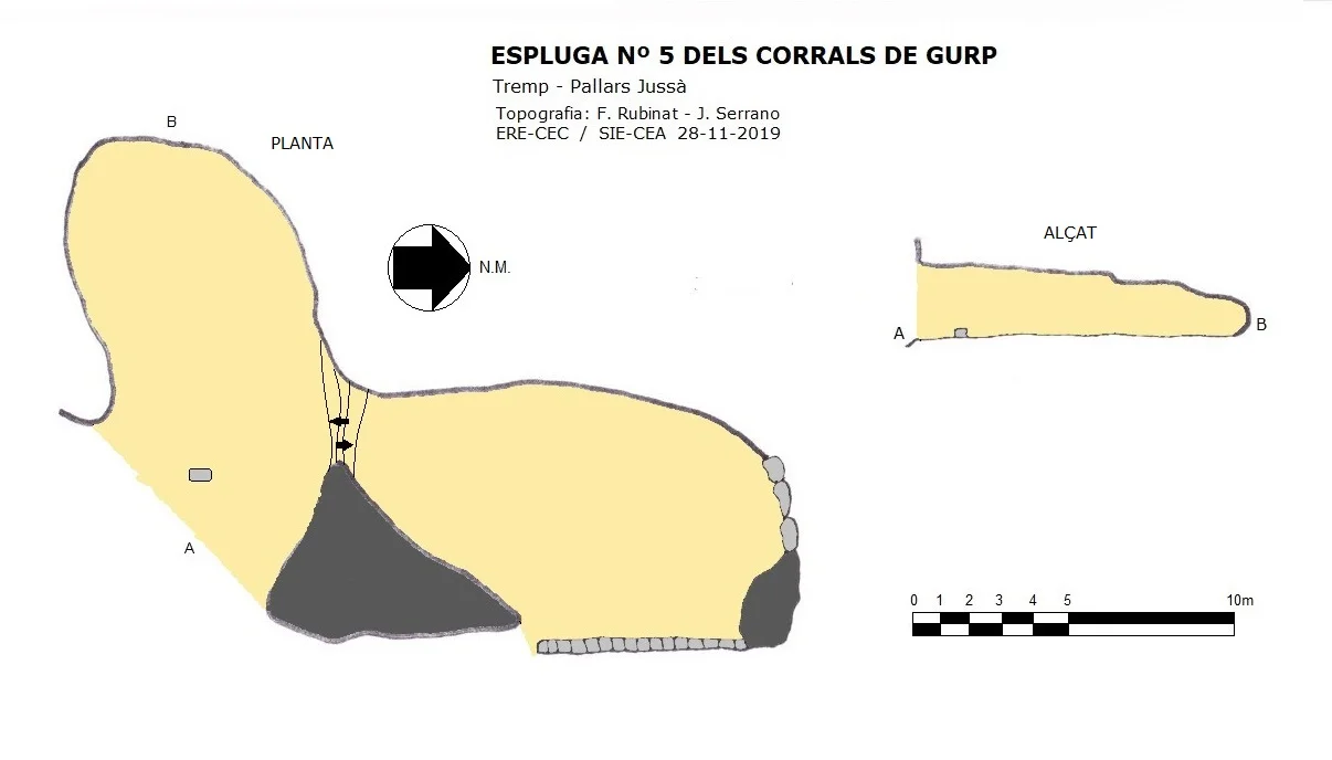 Topografía de CORRALS DE GURP, ESPLUGA Nº5 DELS