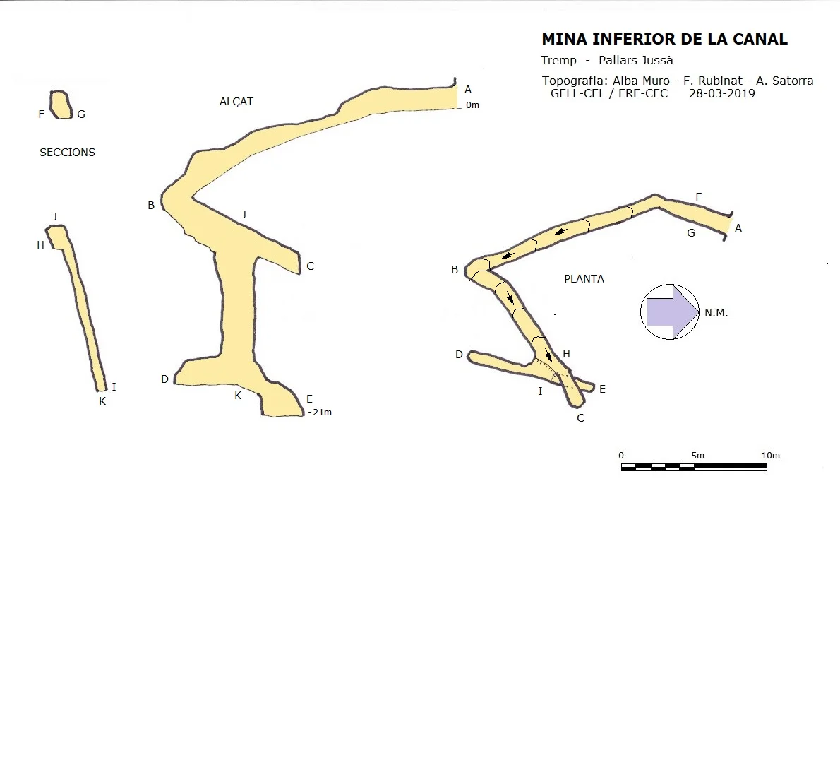 Survey of CANAL, MINA INFERIOR DE LA