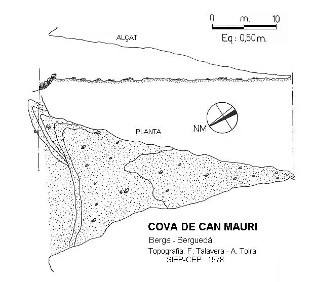 Topographie de CAN MAURI, COVA DE
