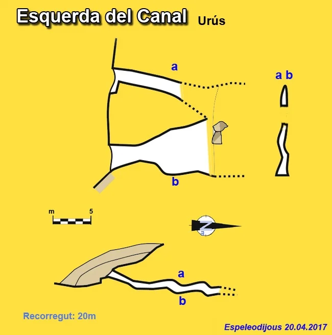 Topografia de CANAL D'URÚS, ESQUERDA DE LA