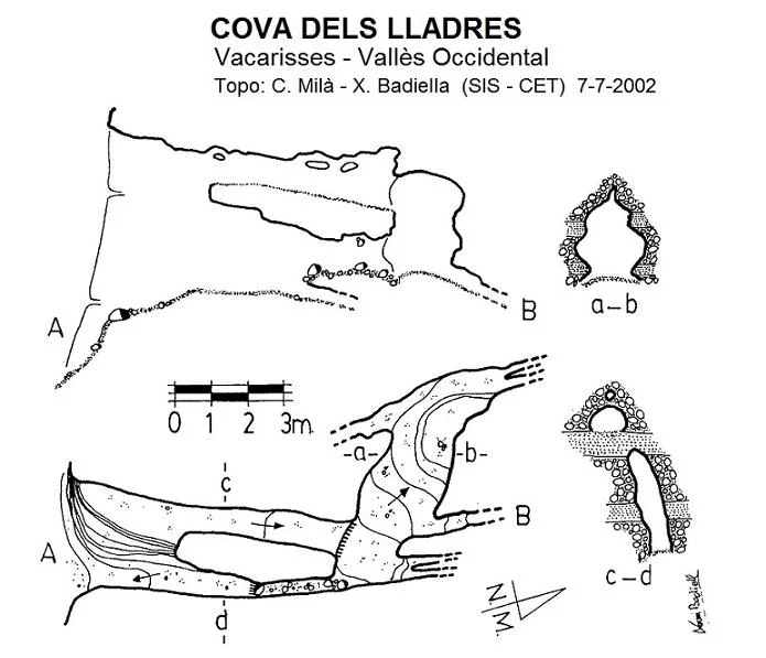 Topographie de LLADRES, COVA DELS