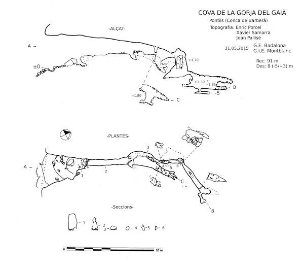 Survey of GORJA DEL GAIÀ, COVA DE LA
