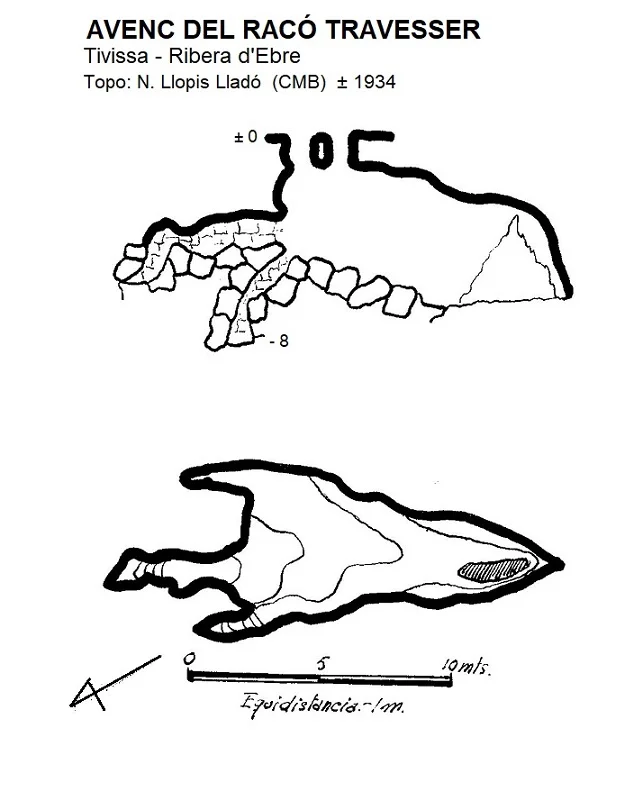 Survey of RACÓ TRAVESSER, AVENC DEL