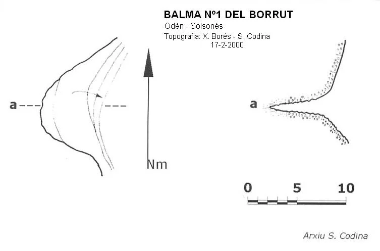 Topografía de BORRUT, BALMA Nº1 DEL