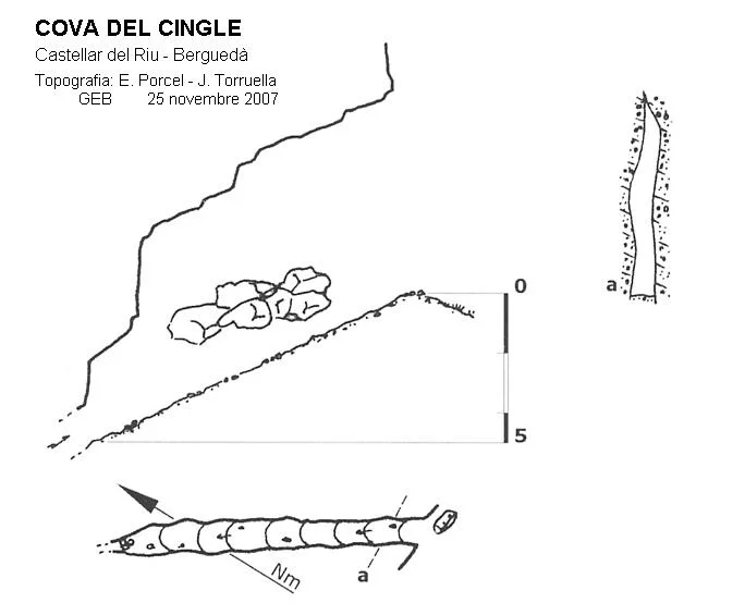 Topografia de CINGLE, COVA DEL