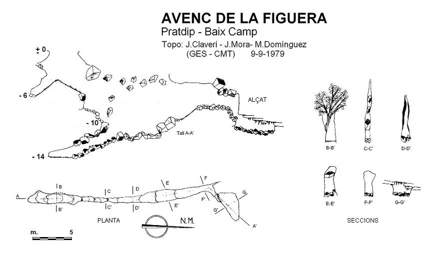 Topografia de FIGUERA, AVENC DE LA